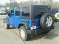 2015 Hydro Blue Pearl Jeep Wrangler Unlimited Sport S 4x4  photo #4