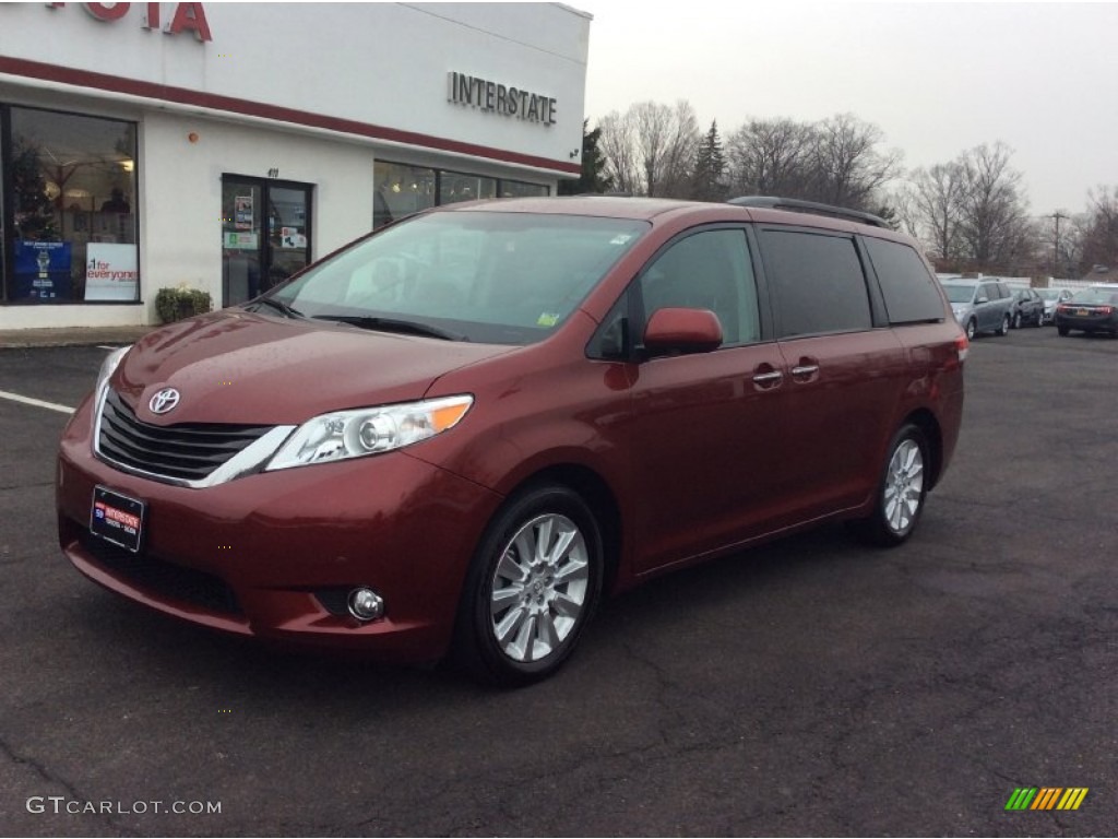 2011 Sienna Limited AWD - Salsa Red Pearl / Light Gray photo #1
