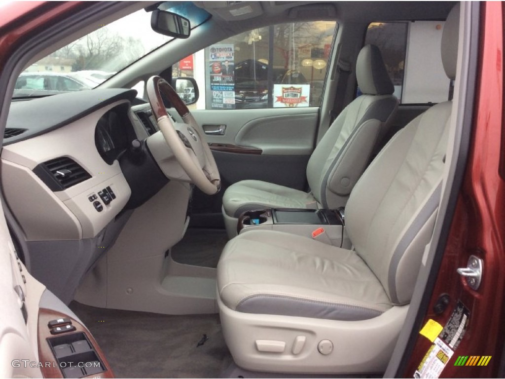 2011 Sienna Limited AWD - Salsa Red Pearl / Light Gray photo #10