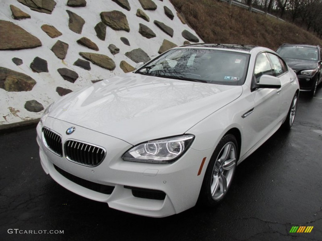 2015 6 Series 640i xDrive Gran Coupe - Alpine White / Black photo #10