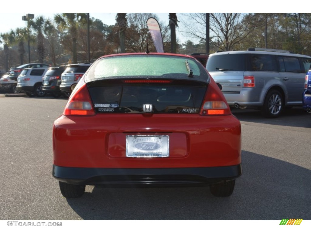 2005 Insight Hybrid - New Formula Red / Beige photo #4