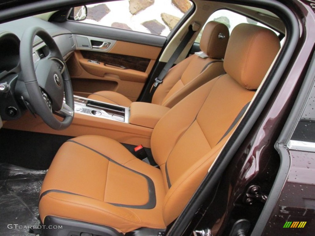 London Tan/Warm Charcoal Interior 2015 Jaguar XF 3.0 AWD Photo #99969999