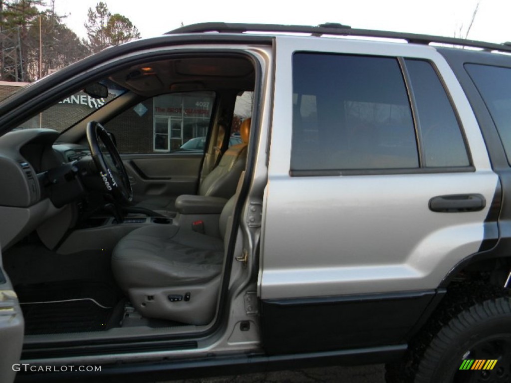 2000 Grand Cherokee Laredo 4x4 - Silverstone Metallic / Agate photo #16