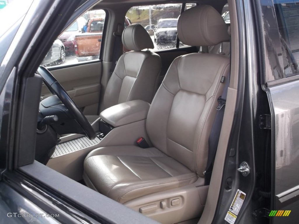 Beige Interior 2009 Honda Pilot EX-L 4WD Photo #99970965