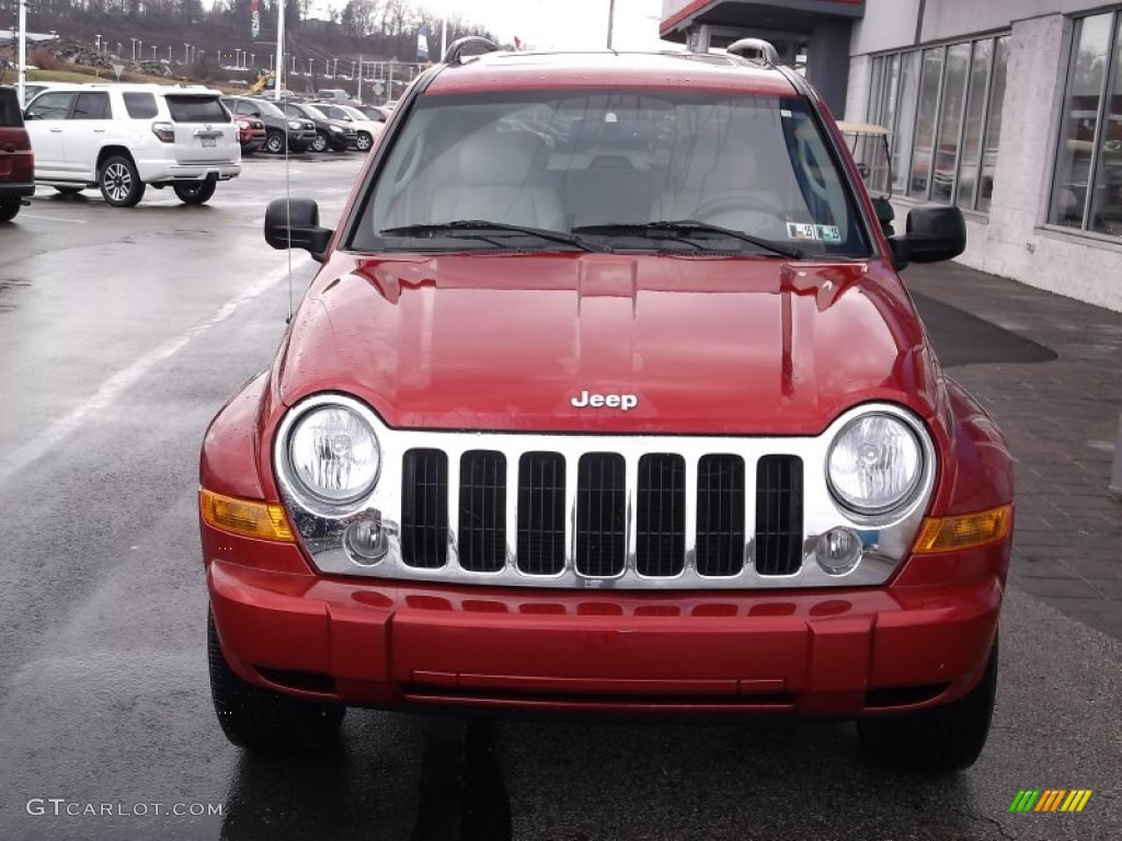 2006 Liberty Limited 4x4 - Inferno Red Pearl / Medium Slate Gray photo #5