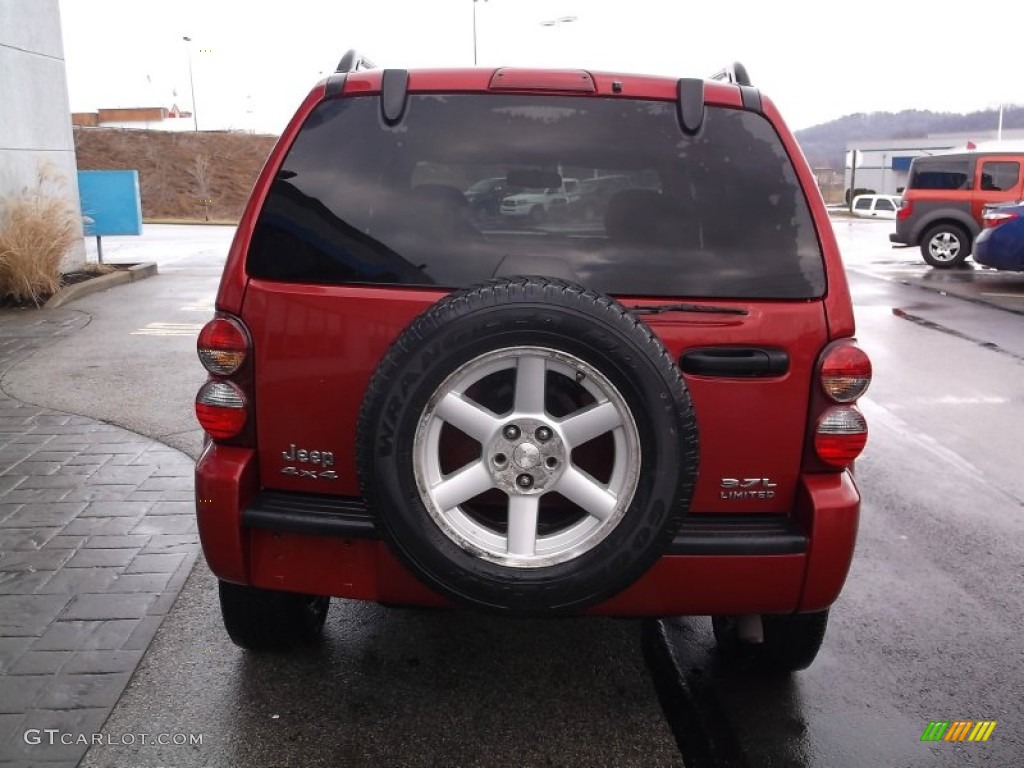 2006 Liberty Limited 4x4 - Inferno Red Pearl / Medium Slate Gray photo #8