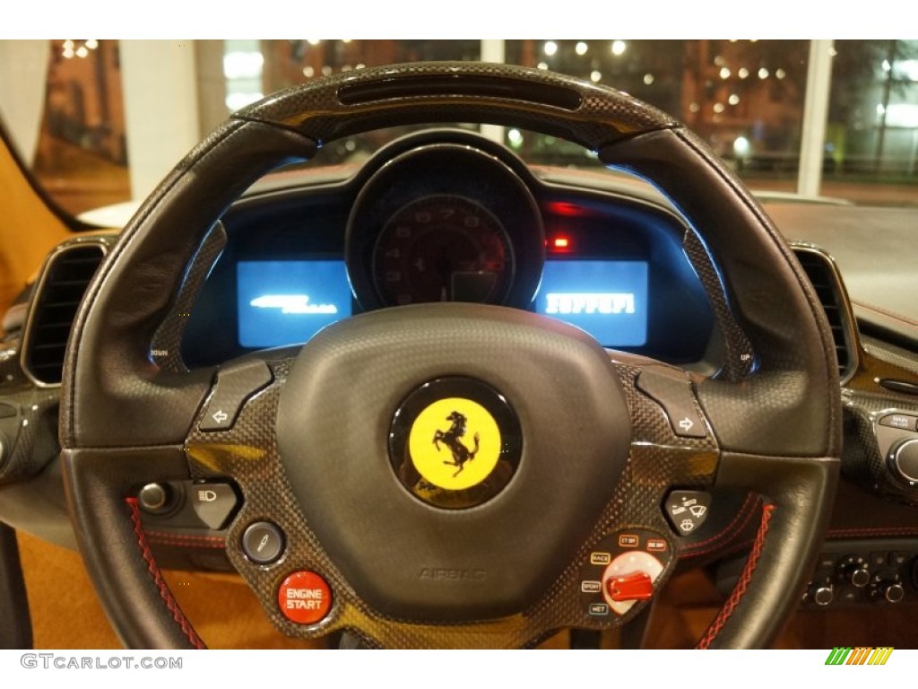 2012 Ferrari 458 Italia Cuoio Steering Wheel Photo #99972171