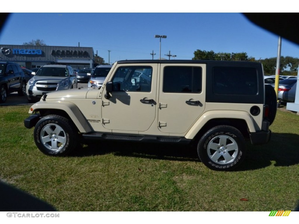 2011 Wrangler Unlimited Sahara 4x4 - Sahara Tan / Black photo #2