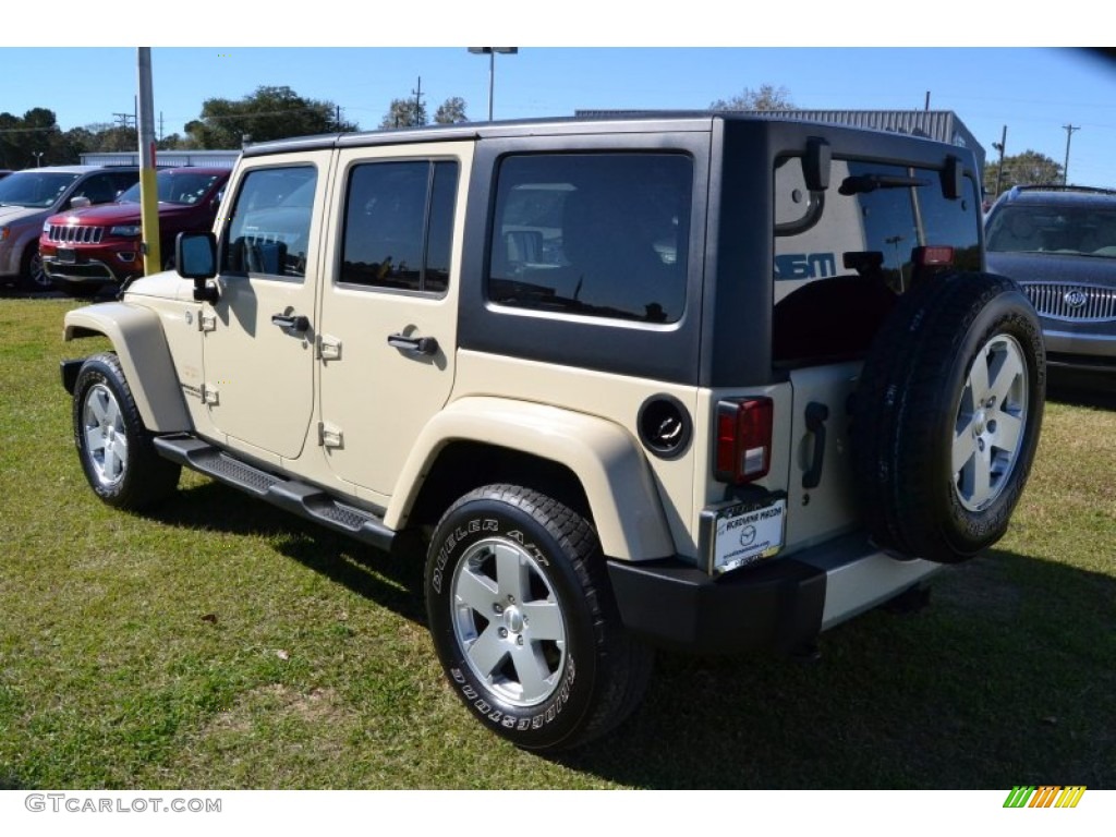 2011 Wrangler Unlimited Sahara 4x4 - Sahara Tan / Black photo #3