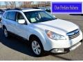 2011 Satin White Pearl Subaru Outback 3.6R Limited Wagon  photo #1
