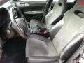 2009 Subaru Impreza Graphite Gray Alcantara/Carbon Black Leather Interior Front Seat Photo