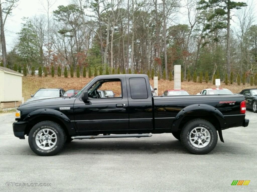 Black 2007 Ford Ranger Sport SuperCab 4x4 Exterior Photo #99976839