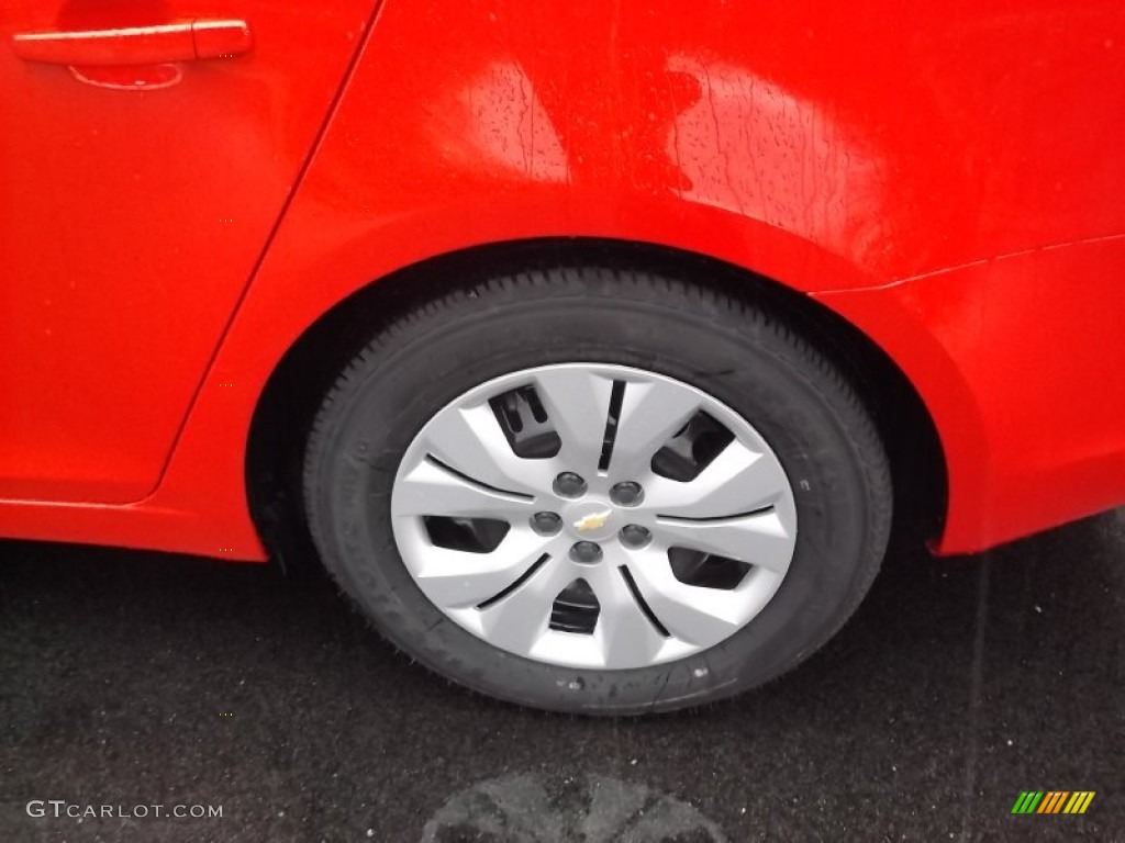 2014 Cruze LS - Red Hot / Jet Black/Medium Titanium photo #3