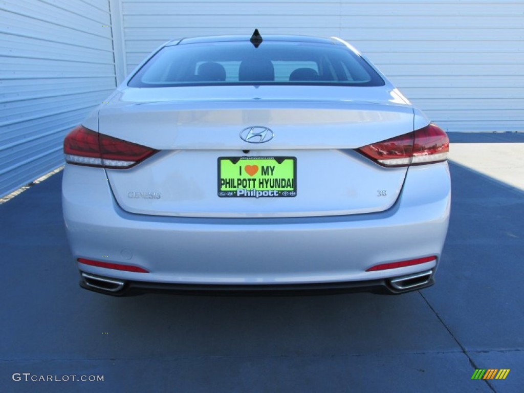 2015 Genesis 3.8 Sedan - Santiago Silver / Black photo #5