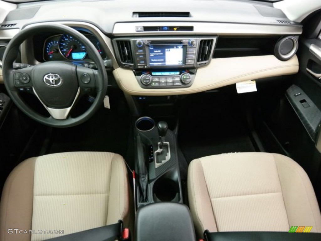 2015 Toyota RAV4 XLE Latte Dashboard Photo #99981096