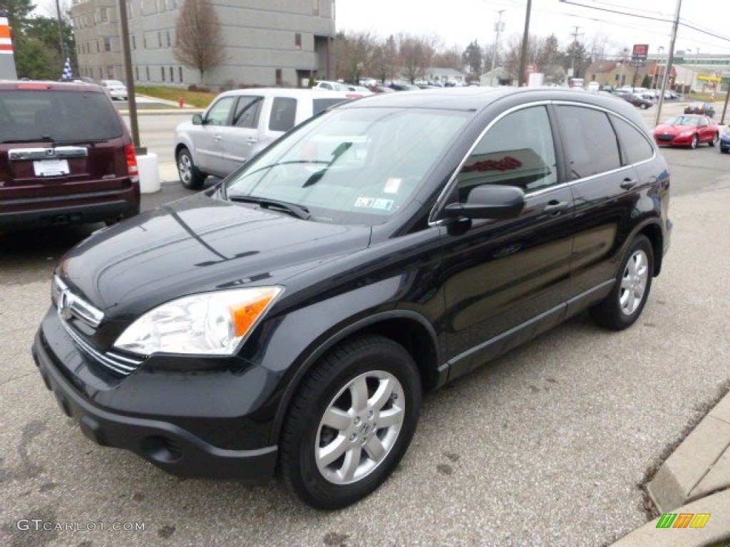 2008 CR-V EX 4WD - Nighthawk Black Pearl / Black photo #8