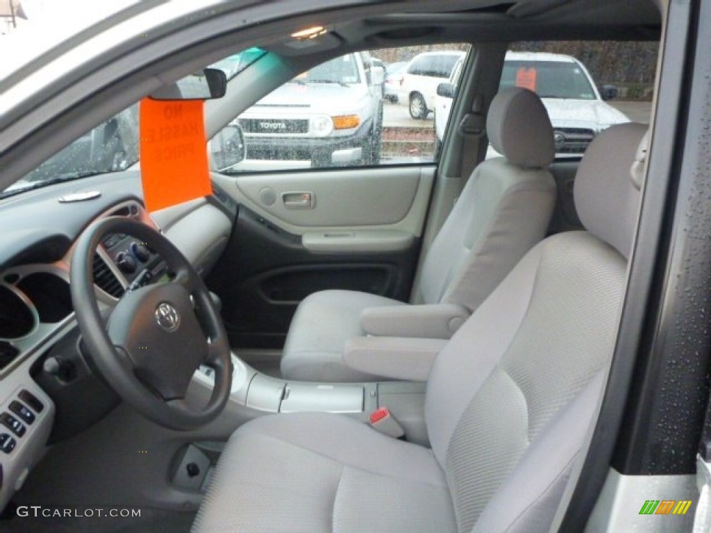 Ash Gray Interior 2007 Toyota Highlander V6 4WD Photo #99982206