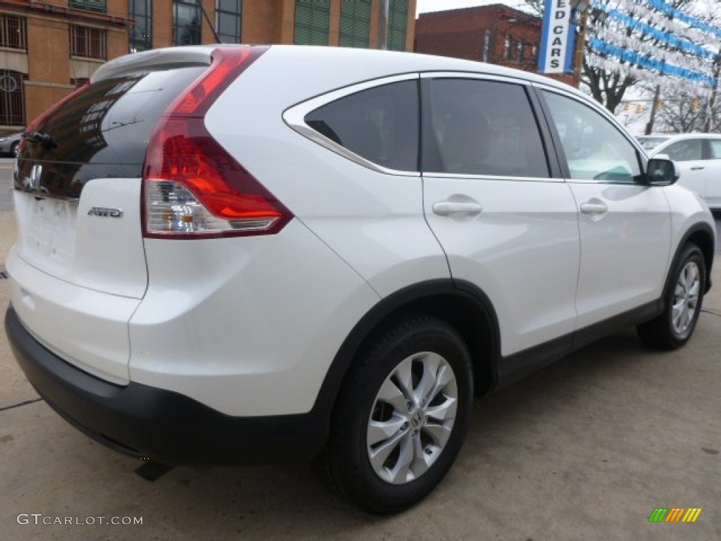 2013 CR-V EX AWD - White Diamond Pearl / Beige photo #12