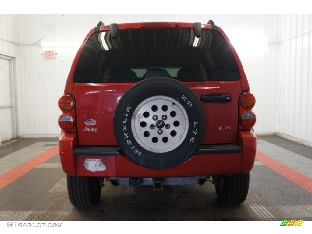 2002 Liberty Limited 4x4 - Flame Red / Taupe photo #14