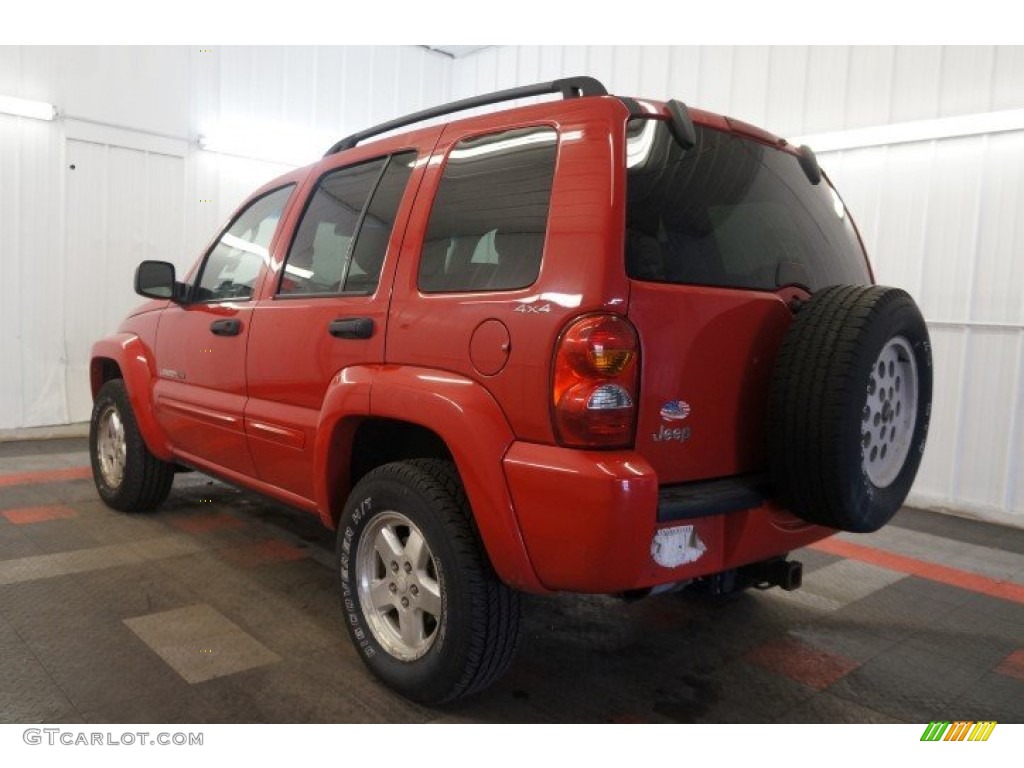 2002 Liberty Limited 4x4 - Flame Red / Taupe photo #15