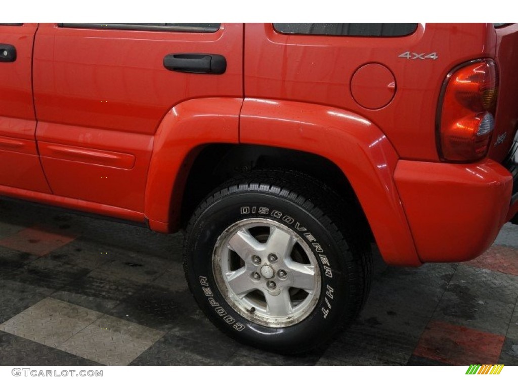 2002 Liberty Limited 4x4 - Flame Red / Taupe photo #55