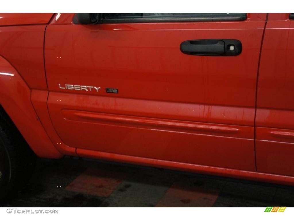 2002 Liberty Limited 4x4 - Flame Red / Taupe photo #59