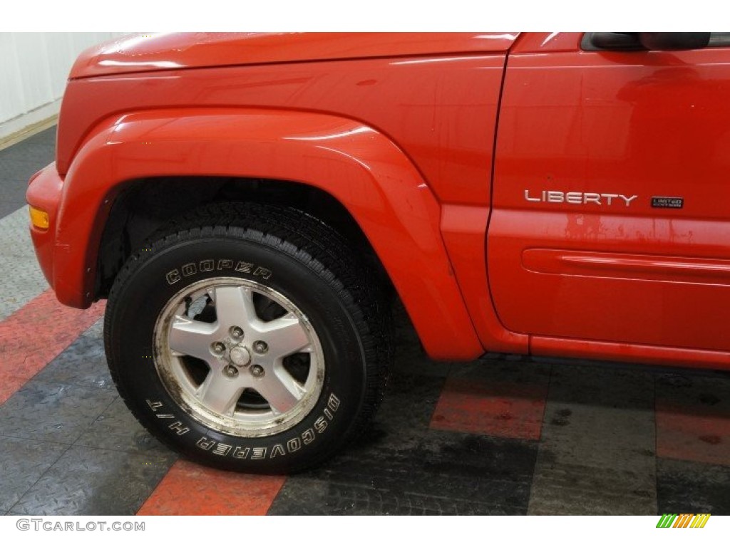 2002 Liberty Limited 4x4 - Flame Red / Taupe photo #62