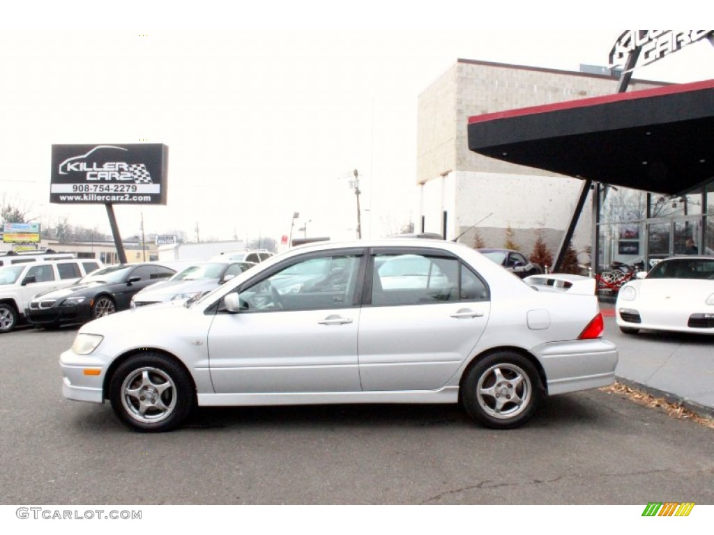 2002 Lancer OZ Rally - Munich Silver Metallic / Black photo #4