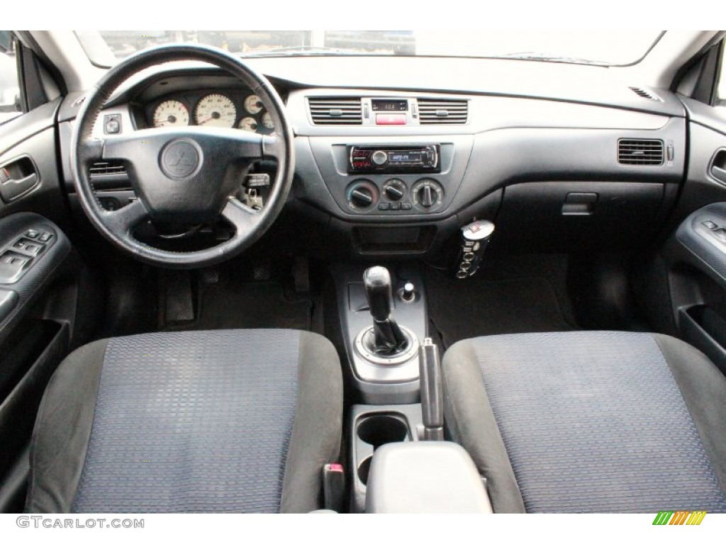2002 Lancer OZ Rally - Munich Silver Metallic / Black photo #8