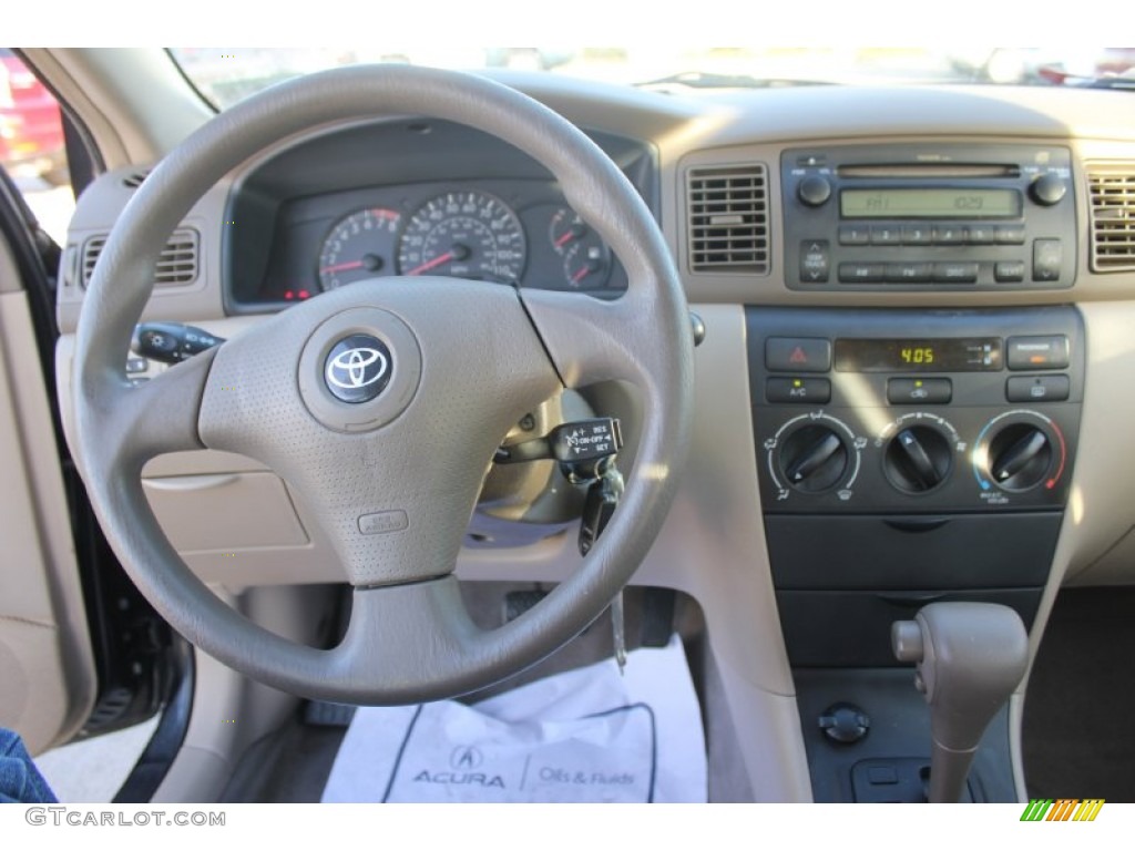 2007 Toyota Corolla CE Beige Dashboard Photo #99986865