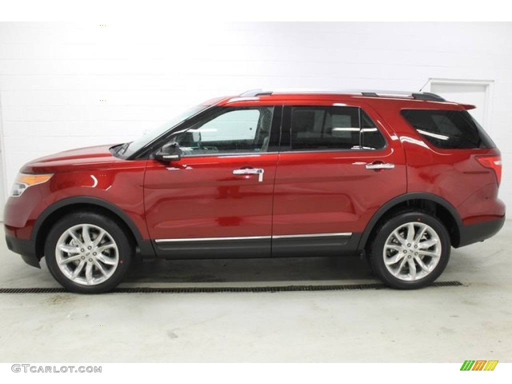 2015 Explorer XLT 4WD - Ruby Red / Medium Light Stone photo #1