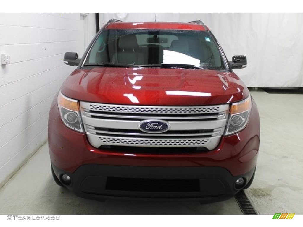 2015 Explorer XLT 4WD - Ruby Red / Medium Light Stone photo #3