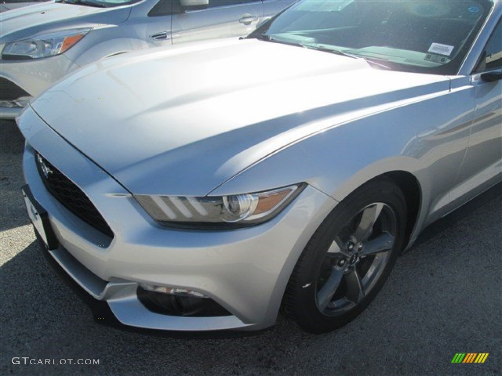 2015 Mustang V6 Coupe - Ingot Silver Metallic / Ebony photo #5