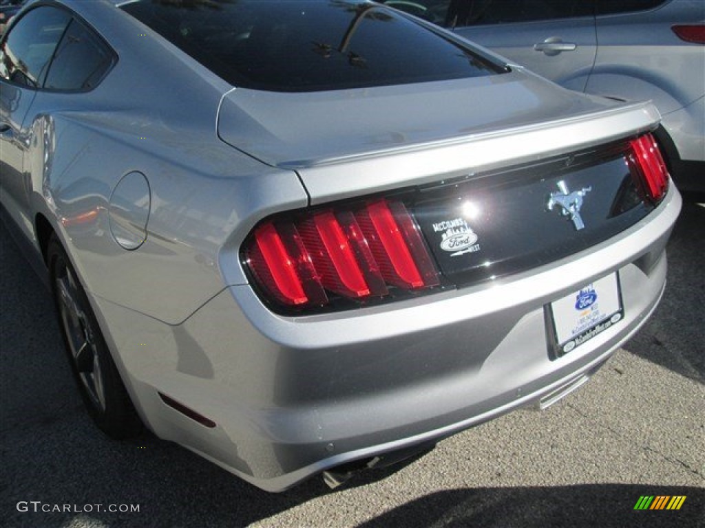 2015 Mustang V6 Coupe - Ingot Silver Metallic / Ebony photo #9
