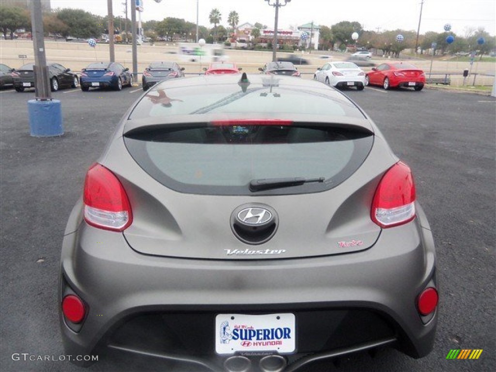 2015 Veloster Turbo - Matte Gray / Black photo #7