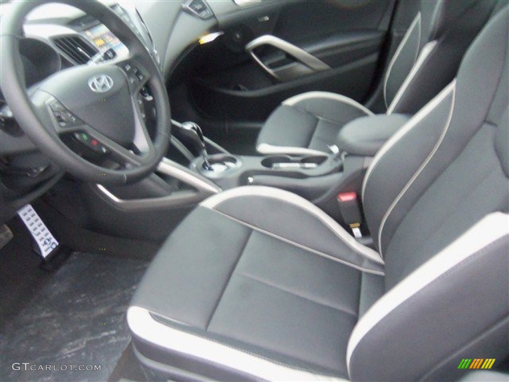 2015 Veloster Turbo - Matte Gray / Black photo #11