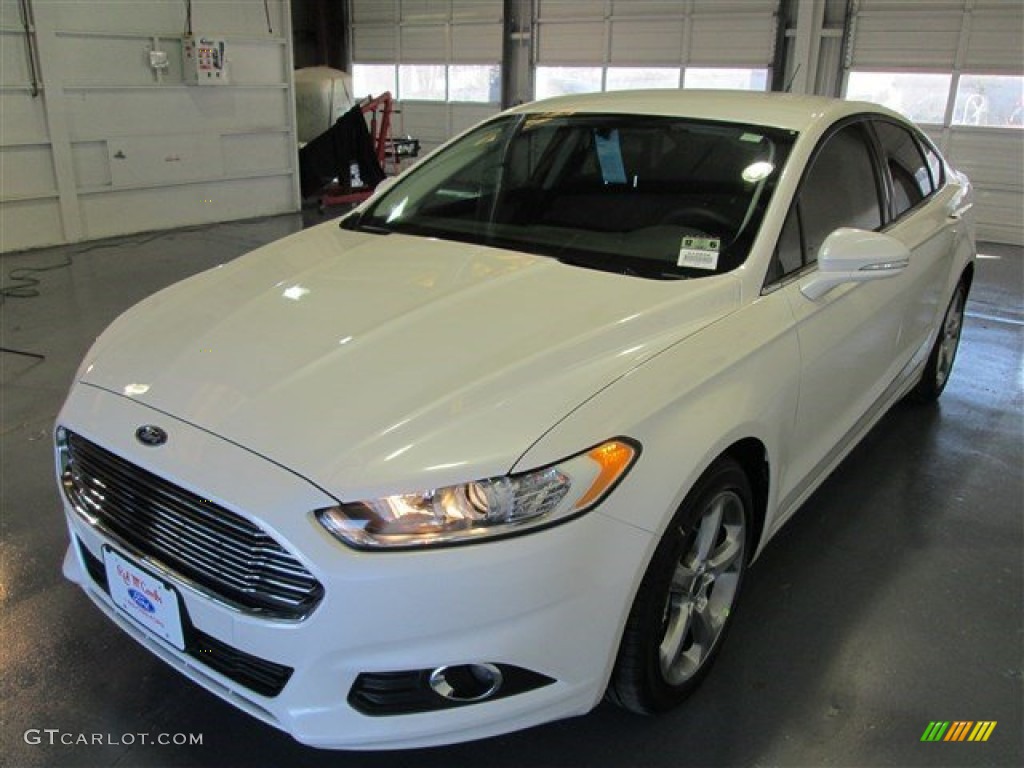 2015 Fusion SE - White Platinum Metallic / Charcoal Black photo #3