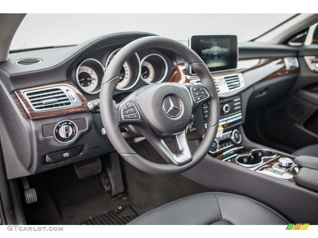 Black Interior 2015 Mercedes-Benz CLS 400 Coupe Photo #99993463
