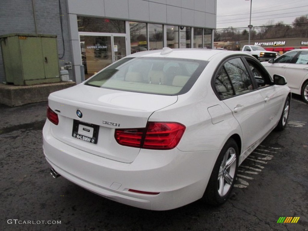 2015 3 Series 328i xDrive Sedan - Alpine White / Venetian Beige photo #6