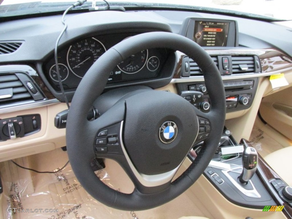 2015 3 Series 328i xDrive Sedan - Alpine White / Venetian Beige photo #15