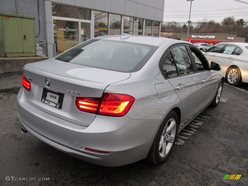 2015 3 Series 320i xDrive Sedan - Orion Silver Metallic / Black photo #6