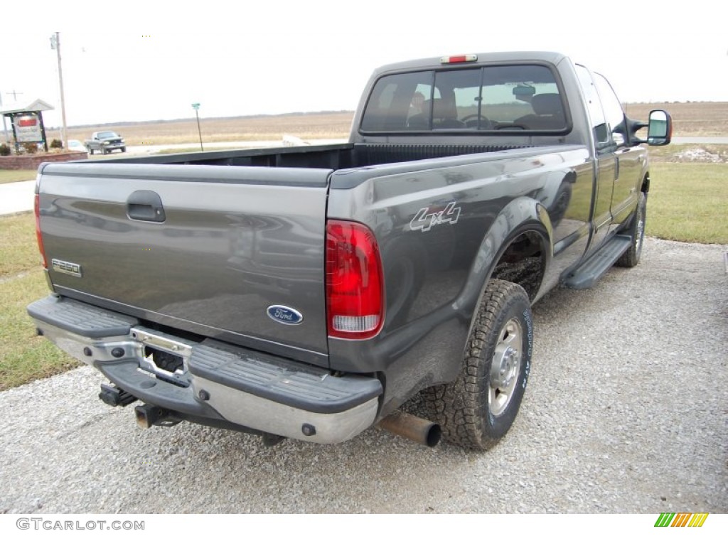 2006 F250 Super Duty Lariat SuperCab 4x4 - Dark Shadow Gray Metallic / Medium Flint photo #4