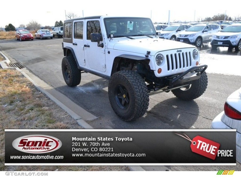 2012 Wrangler Unlimited Sport 4x4 - Bright White / Black photo #1