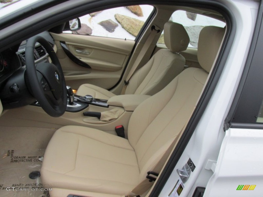 2015 3 Series 320i xDrive Sedan - Alpine White / Venetian Beige photo #12