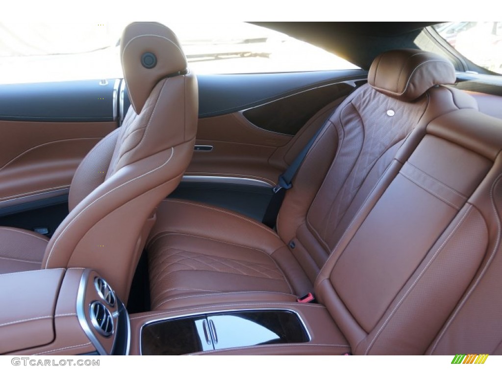 designo Saddle Brown/Black Interior 2015 Mercedes-Benz S 550 4Matic Coupe Photo #99997594