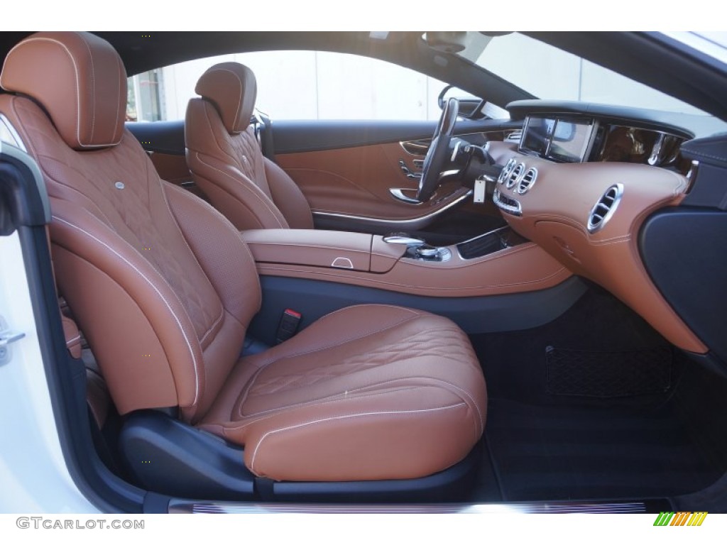 designo Saddle Brown/Black Interior 2015 Mercedes-Benz S 550 4Matic Coupe Photo #99997744