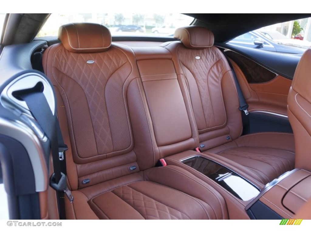 designo Saddle Brown/Black Interior 2015 Mercedes-Benz S 550 4Matic Coupe Photo #99997812