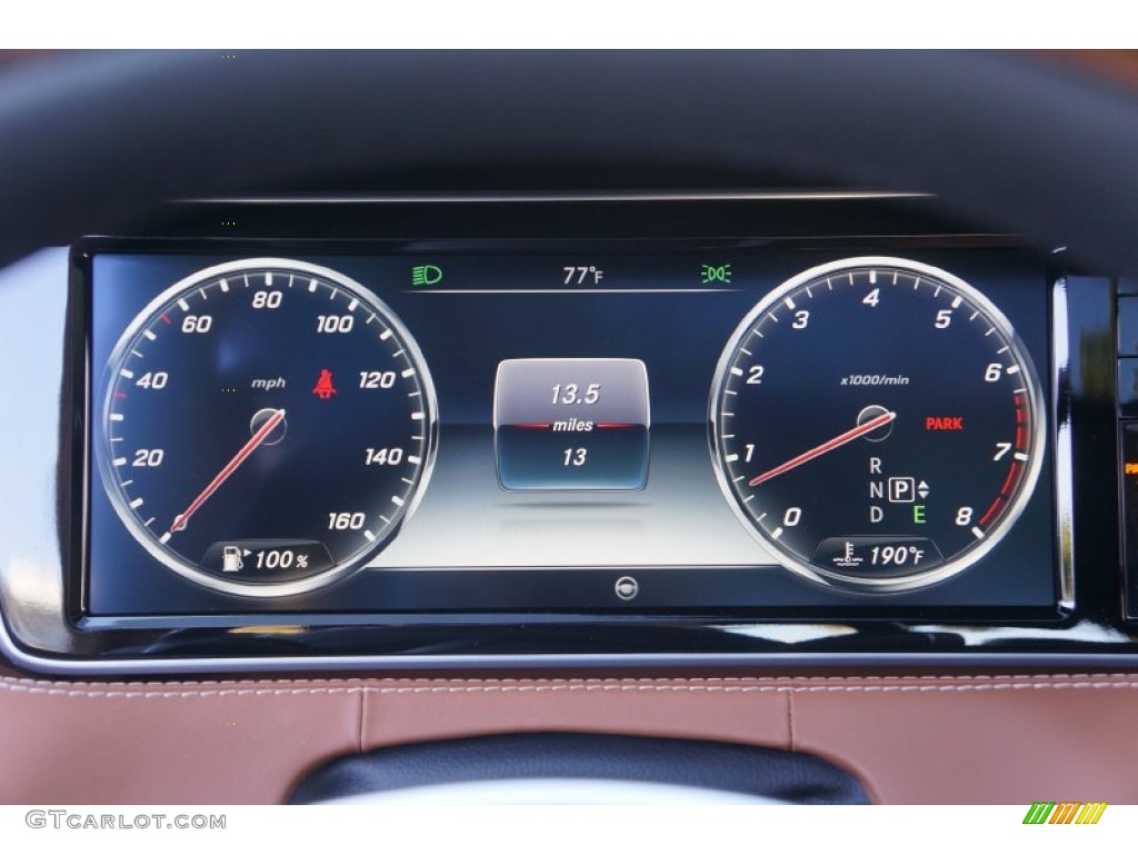 2015 Mercedes-Benz S 550 4Matic Coupe Gauges Photo #99998086