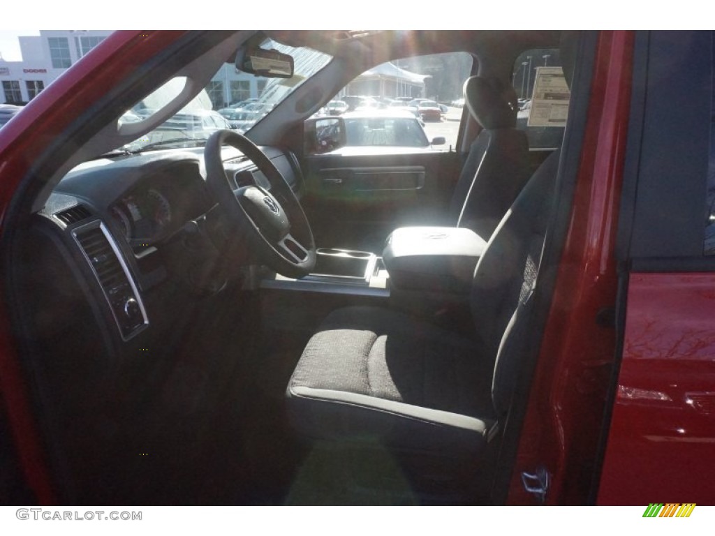 2015 1500 Big Horn Crew Cab - Flame Red / Black/Diesel Gray photo #7