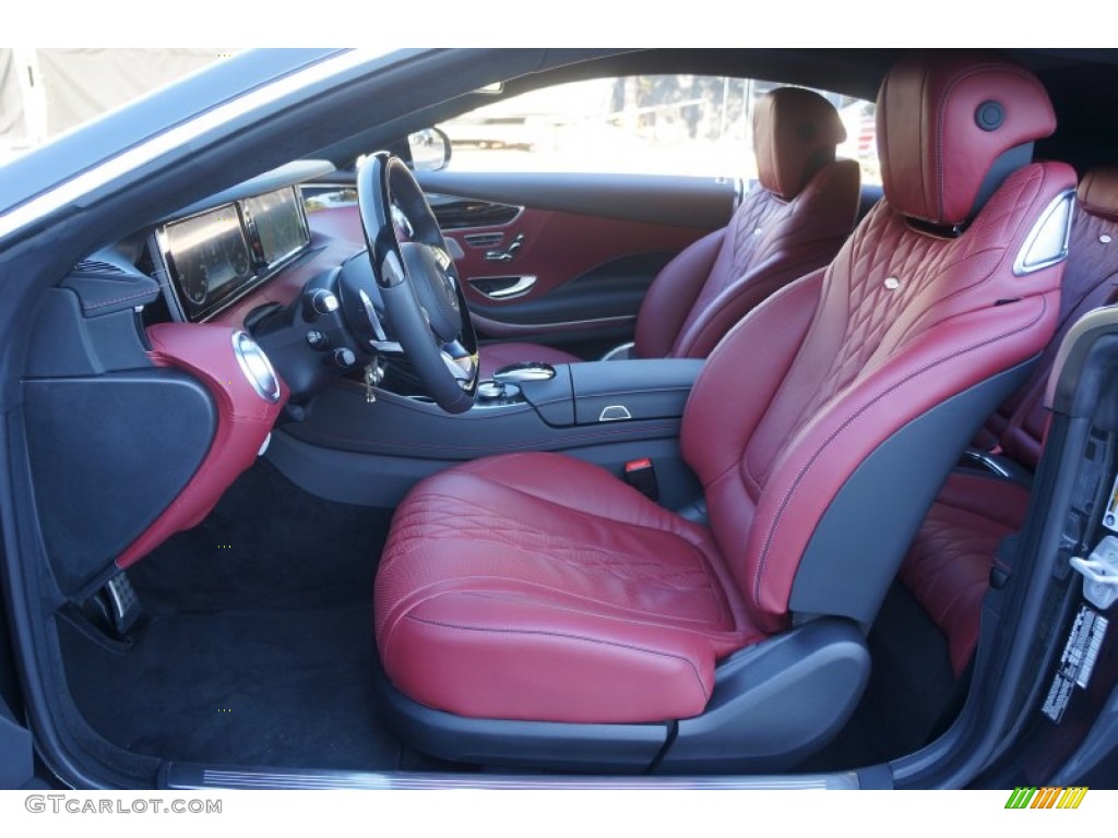 designo Bengal Red/Black Interior 2015 Mercedes-Benz S 550 4Matic Coupe Photo #99999775